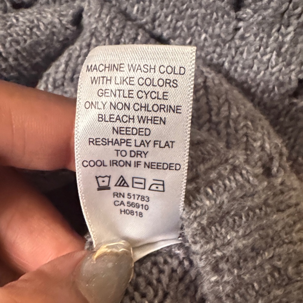 Maurices Charcoal Dot Pattern Crew Neck Sweater - Picture 6 of 7